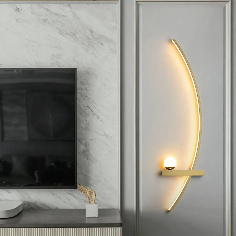 Nordic LED Wall Lamp Stripes Wall Sconce for Bedroom Living Room Study Home Decor