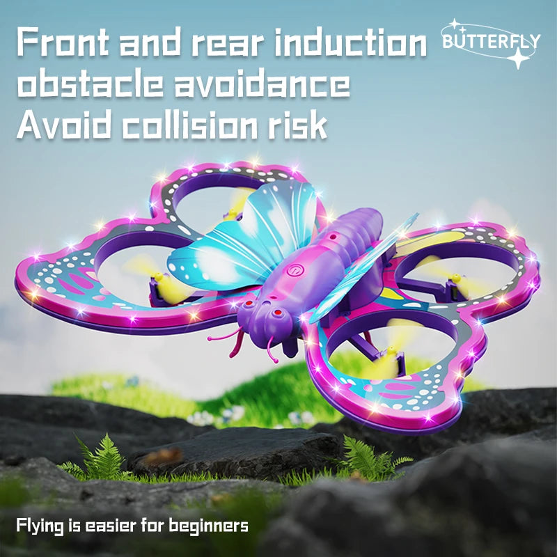 Mini Drone Quadcopter with Gravity Sensing LED Lights for Kids & Beginners