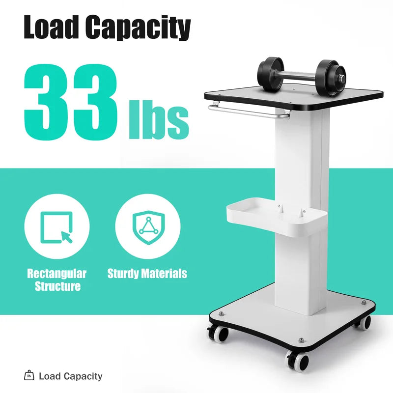 Salon Beauty Trolley Cart with Lockable Silent 360° Wheels & Large Storage