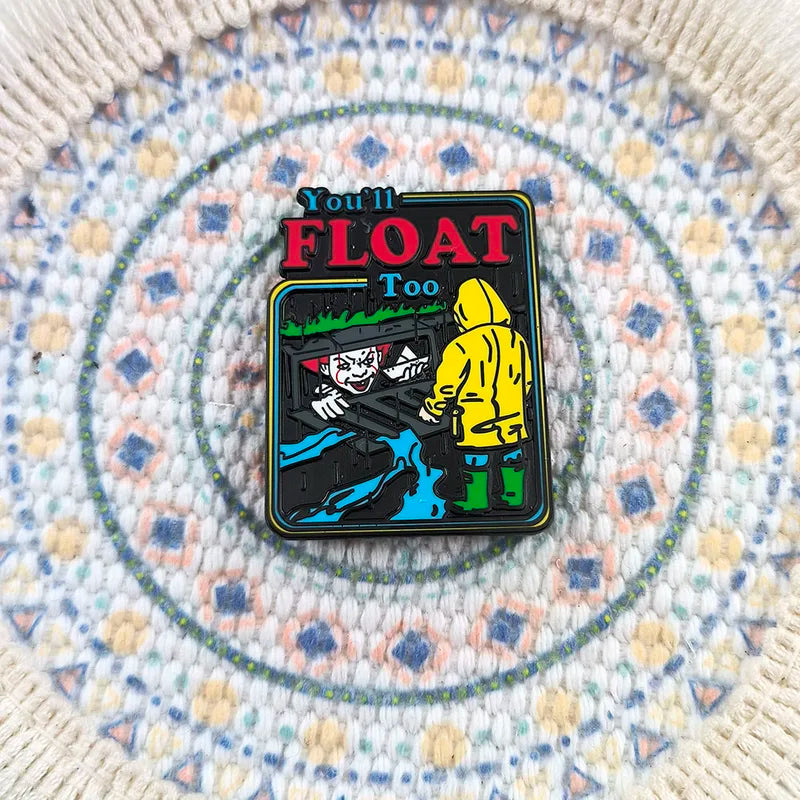 Halloween Clown Enamel Pin Badge - Horror Movie Costume Accessory Gift