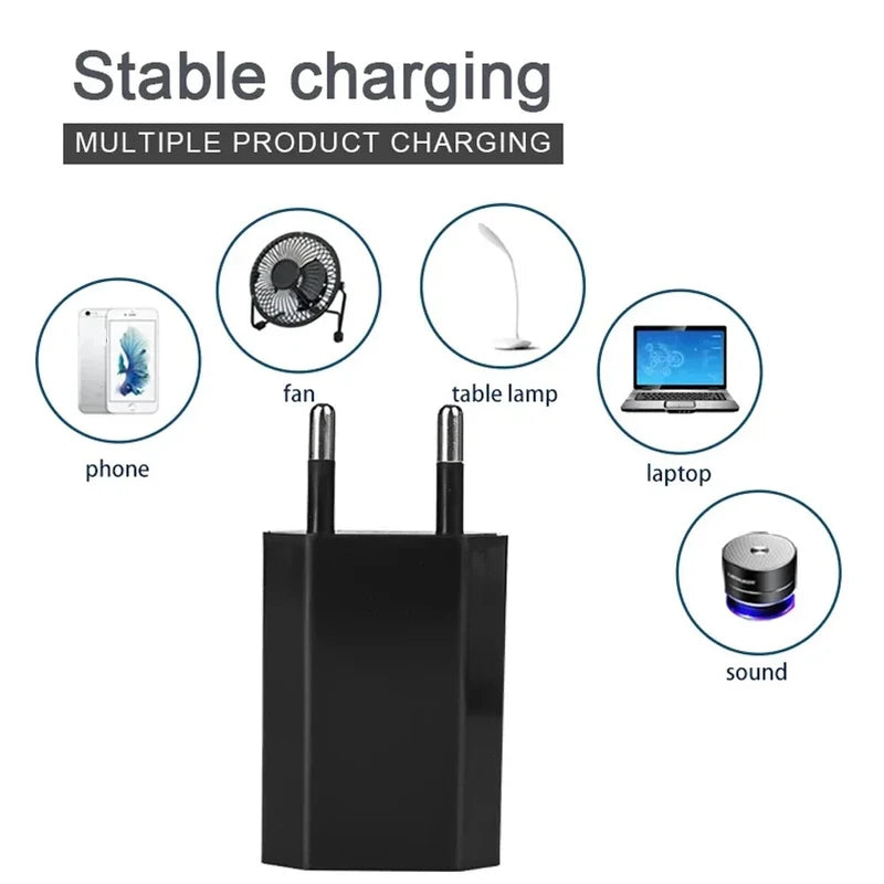 Universal USB Wall Charger 5V 1A Power Adapter for Mobile Phones