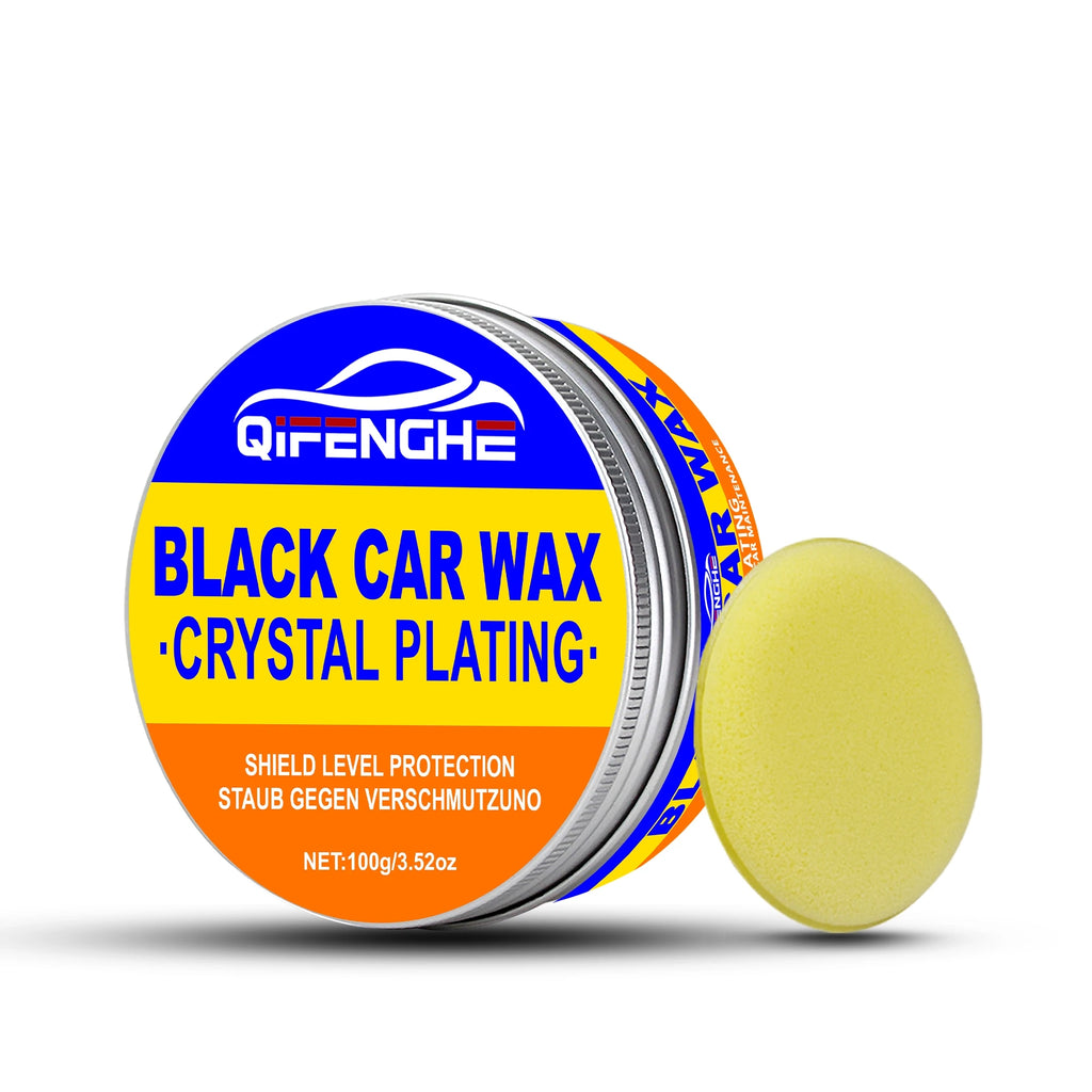 Car Wax with Sponge - Waterproof Hydrophobic Coating for Shine & Protection