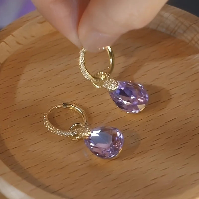 Retro Elegant Teardrop Pendant Earrings for Women - Versatile Jewelry Gift