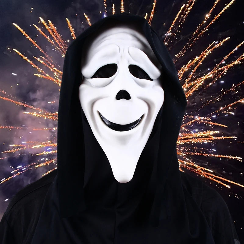 Halloween Movie Scream Horror Mask - Realistic Creepy Ghost Cosplay Costume Prop