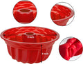 Silicone Fluted Tube Pans - Non-Stick Baking Mold for Cakes, Bread, Gelatin & Jello