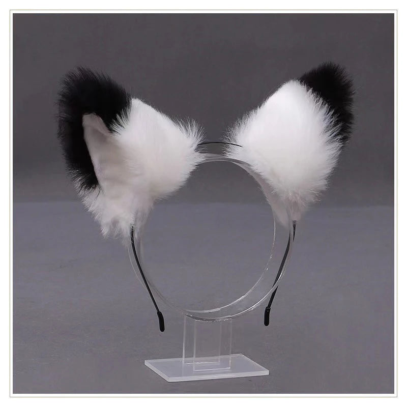 Cute Plush Cat Ear Headband for Cosplay and Parties - Japanese Style Hair Accessory