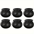 6pcs Halloween Witch Cauldron Candy Jars Mini Trick-or-Treat Decoration Props