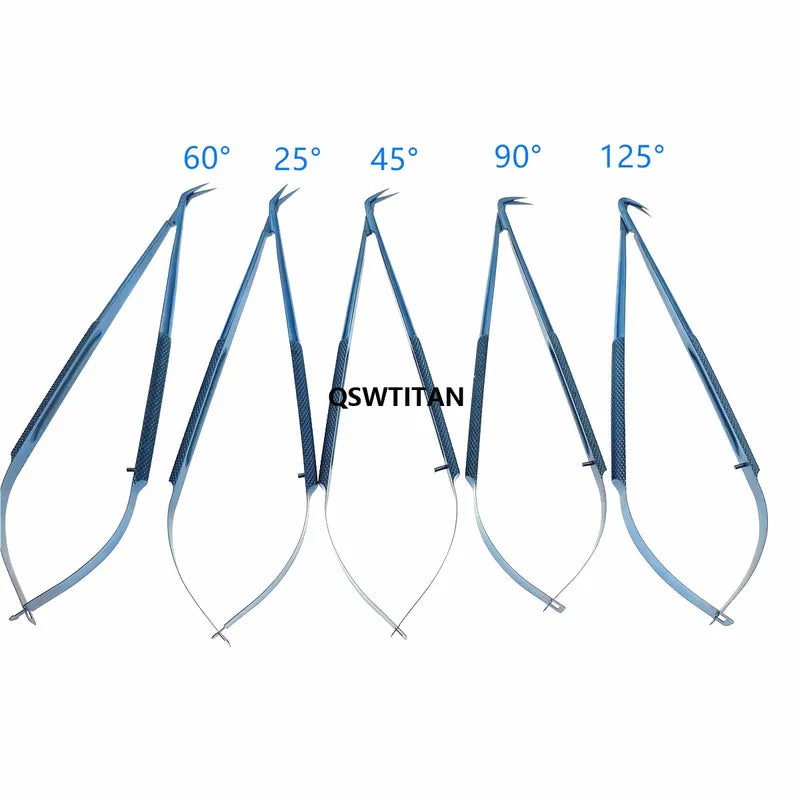 Titanium Microsurgical Micro Scissor Angled Shears for Neurosurgery & Cardiovascular Use
