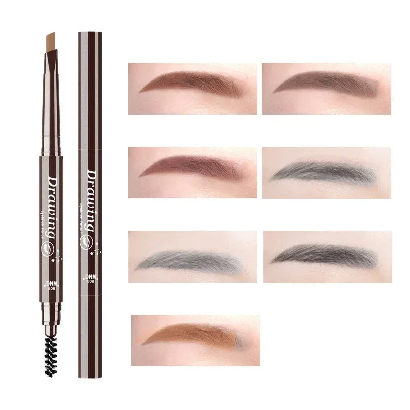 Waterproof Long Lasting Eyebrow Pencil Double-Ended Makeup Pen - Natural & Easy To Use
