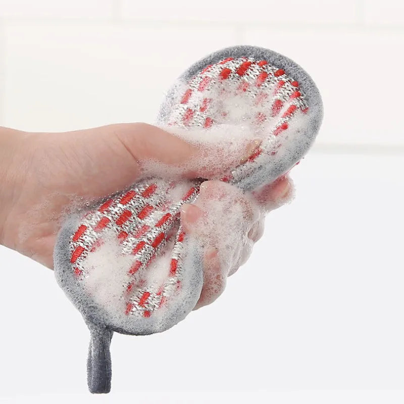 Multi-Purpose Double-Sided Dishwashing Sponge Set - Microfiber Scrubbing and Cleaning Sponges for Kitchen