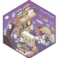 Cute 3D House Scene Stickers for DIY Crafts and Decompression - Miniature World Decor