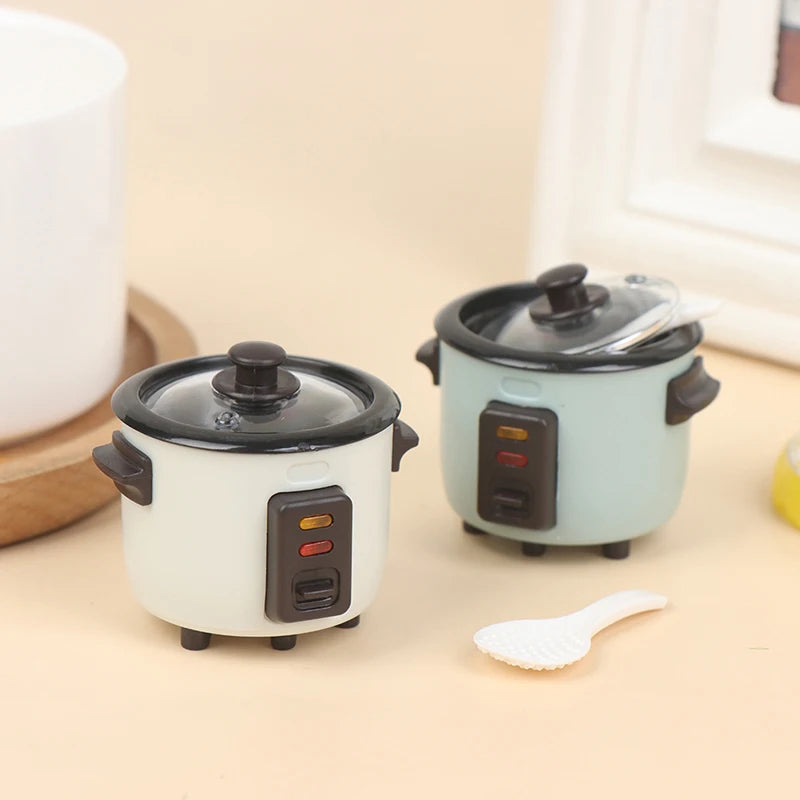 Mini Dollhouse Rice Cooker Kitchen Decor Accessory 1:12 Scale