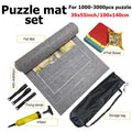 Puzzle Storage Mat Roll Up Felt Bag for Puzzles - Portable Travel Organizer