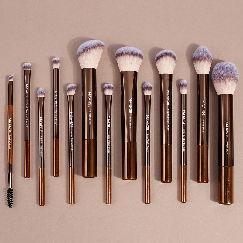 13-Piece Makeup Brush Set for Face - Foundation, Concealer, Blush & Eyeshadow Tools