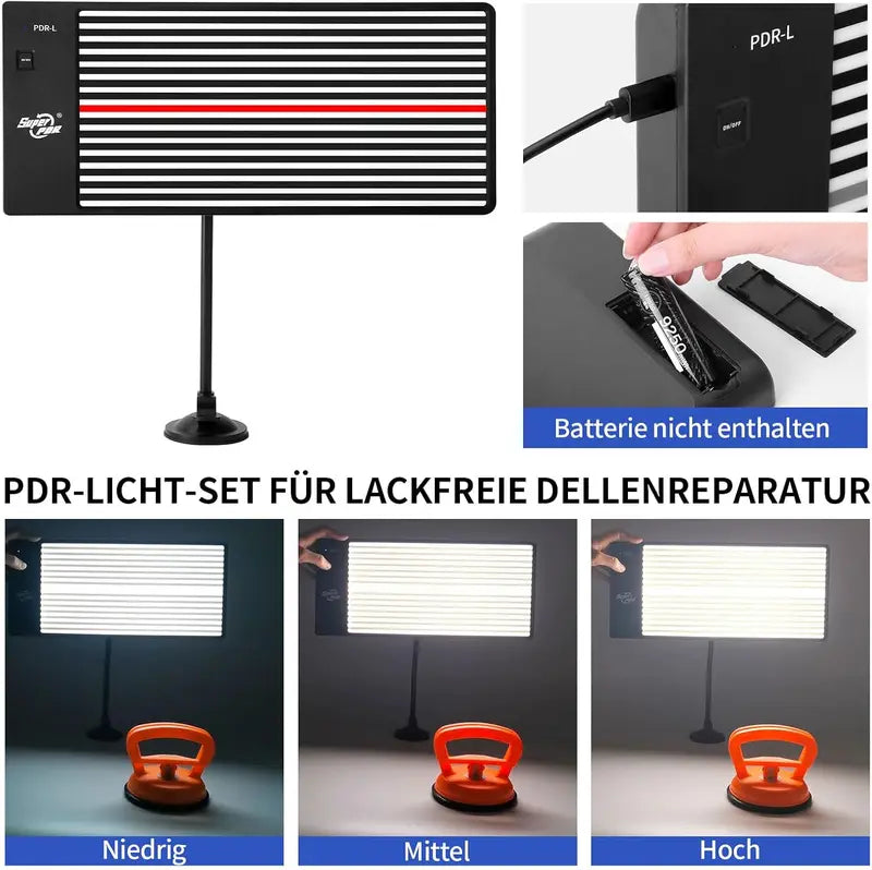 Car Dent Repair Kit - Paintless Body Ding & Dent Removal Tools with Suction Cups
