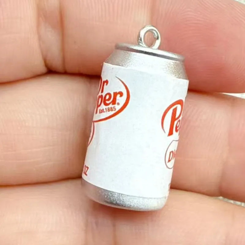 10pcs Resin Pendant Charm Beverages Bottle-Shaped Jewelry Findings for DIY Earrings Necklaces Bracelets