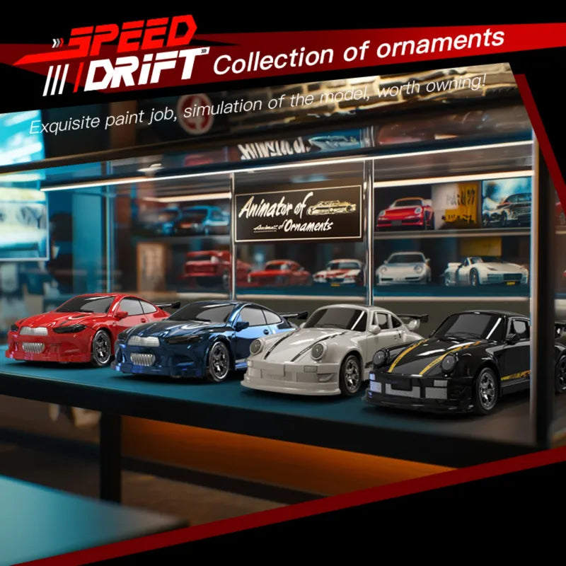 High-Speed RC Drift Car 1:64 Scale Mini Racing Toy for Boys - Multiple Colors