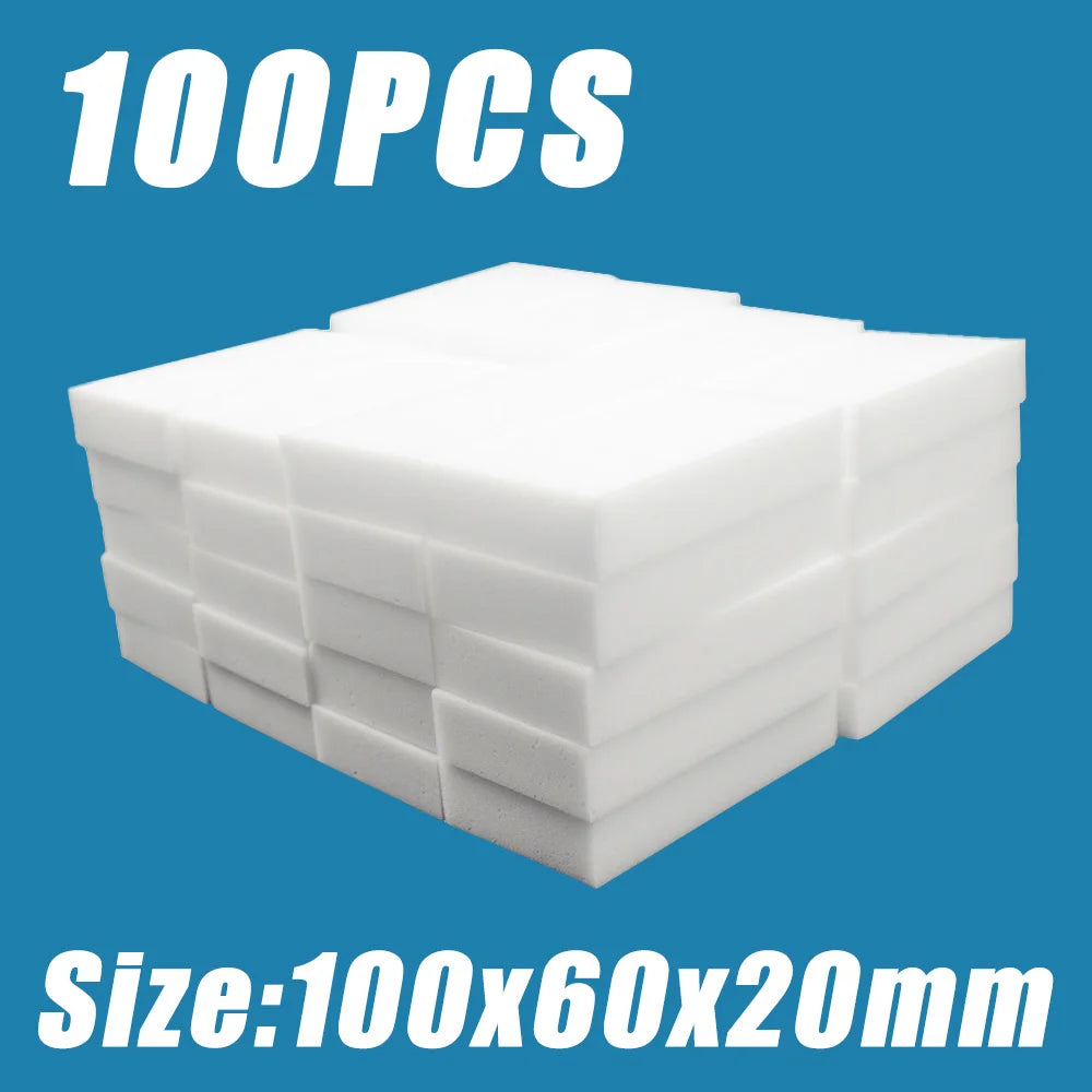 Melamine Cleaning Sponges Set - Multi-Color, 10x6x2cm, for Kitchen & Bathroom
