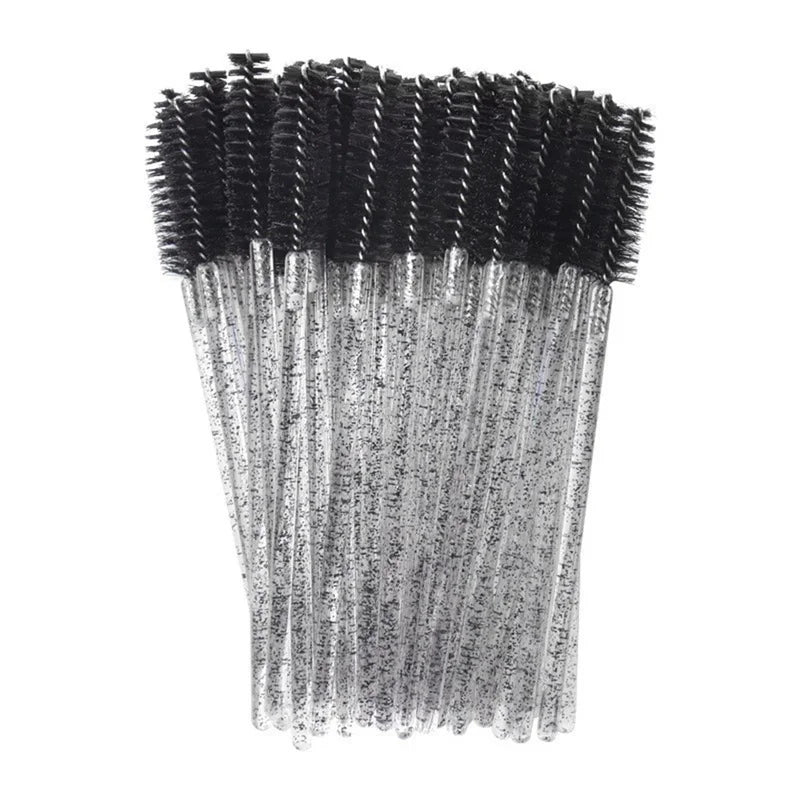 Disposable Eyelash Brush Wands 100 Pcs Microbrushes for Lash & Eyebrow Application