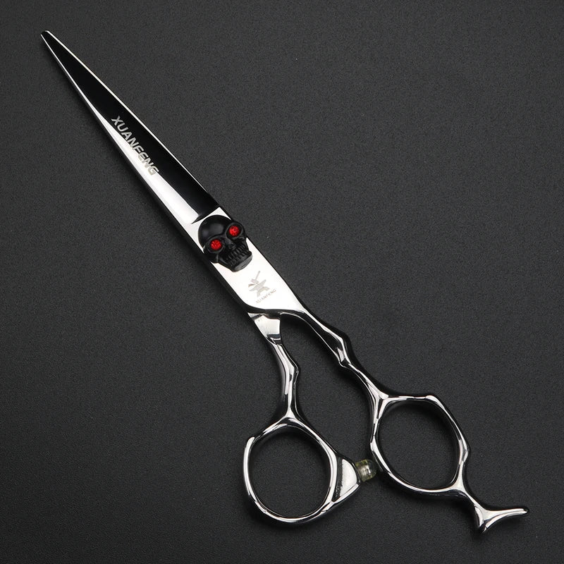 Professional 6-Inch Hair Cutting & Thinning Scissors - Japanese 440C Steel, Multiple Colors
