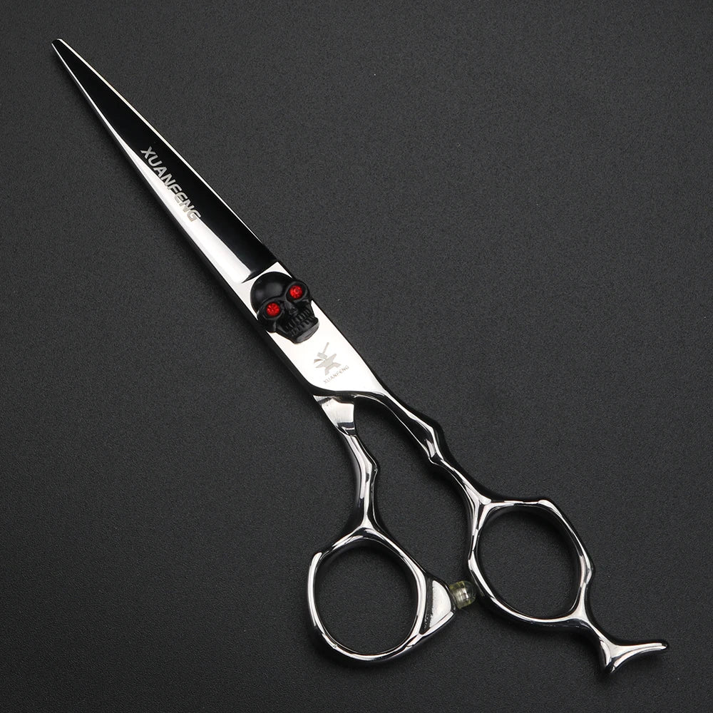 Professional 6-Inch Hair Cutting & Thinning Scissors - Japanese 440C Steel, Multiple Colors
