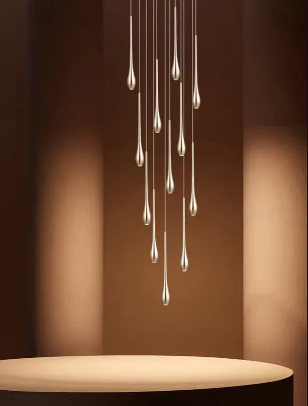 Modern LED Pendant Light Fixture for Living Room & Dining Area - Multiple Colors & Emission Options