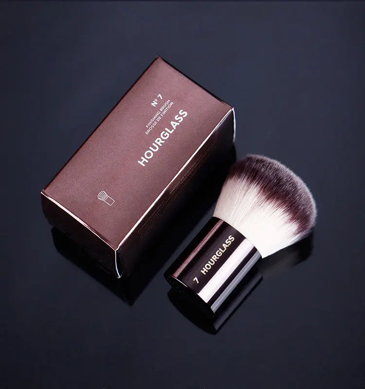 Finishing Makeup Brush - Powder Contour Professional Makeup Tool with Metal Handle