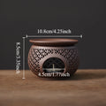 Ceramic Carved Incense Burner Aromatherapy Diffuser for Essential Oils
