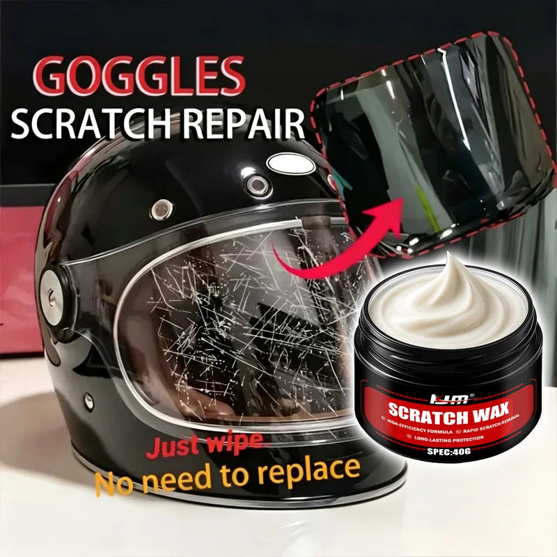Car Scratch Remover Wax Kit - Auto Body Polish & Swirl Mark Cleaner, 40g