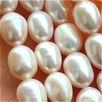 Freshwater Rice Pearls Beads 8-9mm Natural White Pink Purple Jewelry Making Supplies