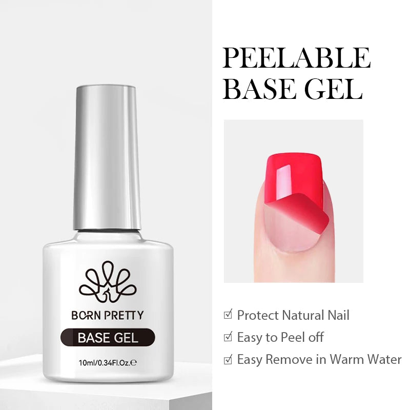 10ml Matte Top Coat Nail Gel - No Wipe Base & Top Coat for Long-Lasting Manicure