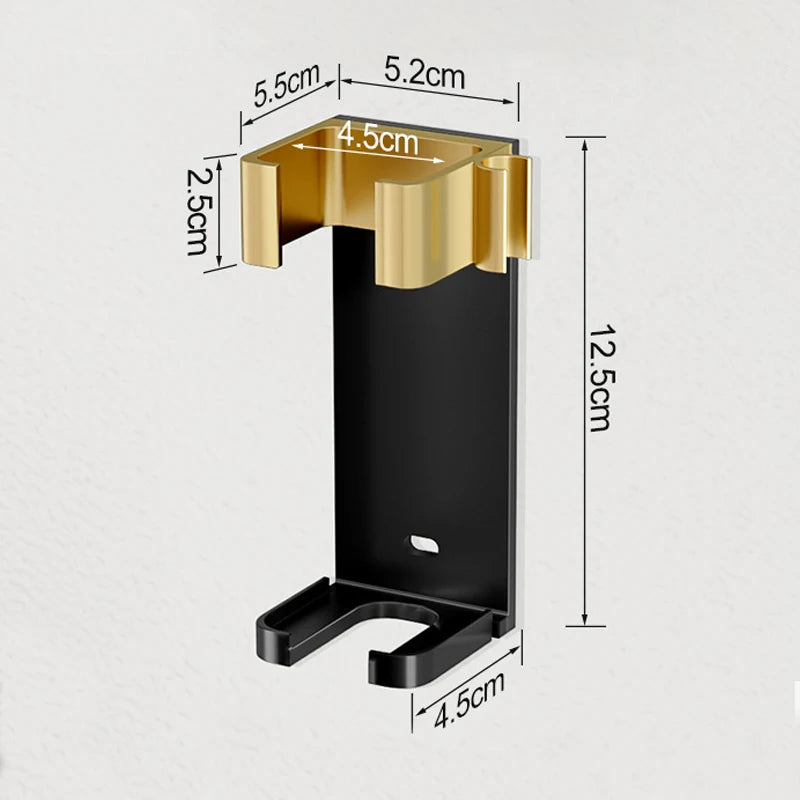 Wall-Mount Hair Curling Iron Holder for Dyson Airwrap Storage Aluminum Rack