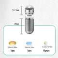 Metal Pill Keychain Container Moisture-Resistant Durable Portable Travel Dispenser