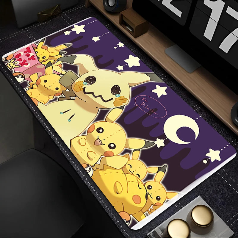 Large Gaming Mouse Pad 90x40cm with Locking Edge and Non-Slip Rubber Base
