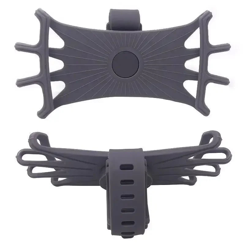 360 Rotatable Bicycle Motorcycle Phone Holder Silicone Support Mount for All Phones
