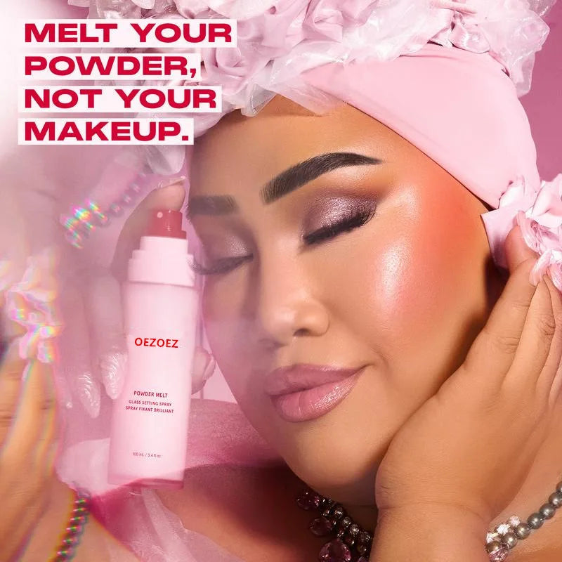Hydrating Setting Spray Makeup Fixer - Dewy Natural Finish, Long Wear, Facial Primer Mist