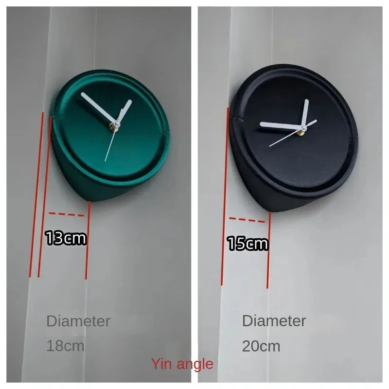 Silent Wall Clock for Living Room & Bedroom — Modern Corner Art Decor