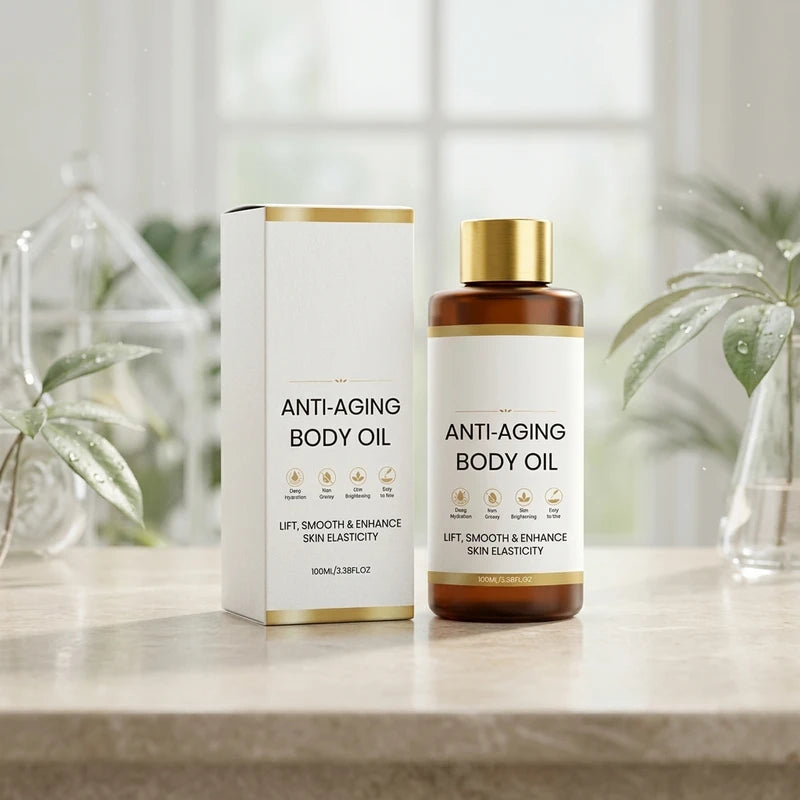 Revitalizing Body Oil for Dull Skin & Skin Elasticity - Lightweight Hydrating Massage Oil