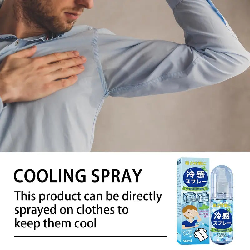 Portable Cooling Spray for Face & Body - Long-Lasting Hydrating Summer Mist