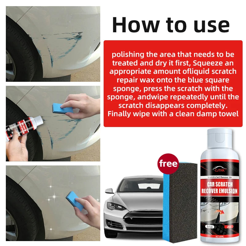 Car Scratch Remover Kit for Auto Paint Care and Scratch Repair