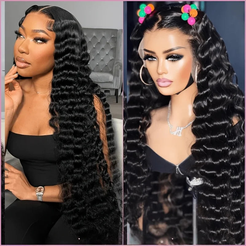 Deep Wave Lace Front Human Hair Wigs 13x4 13x6 HD Lace for Black Women