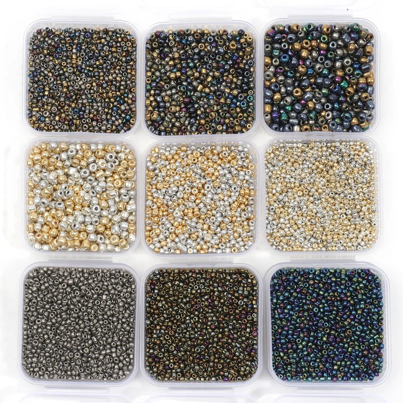 Czech Glass Seed Charms Beads for Jewelry Making DIY Craft Supplies - 2000+ pcs