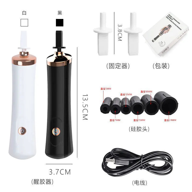 USB Charge Eyelash Glue Shaker Machine for Lash Extensions and Nail Polish