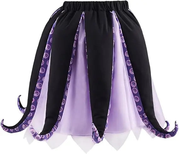 Halloween Ursula Sea Witch Costume Dress with Tentacles for Women