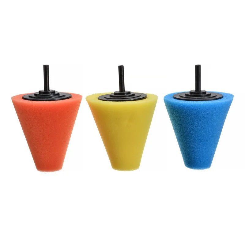 Car Wheel Polishing Sponge Set for Electric Drill Buffing Cone Buffing Ball