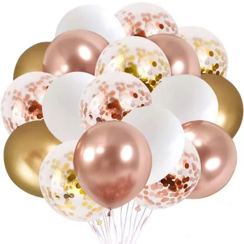 30 Latex Balloons White Pink Blue Helium Wedding Birthday Party Decorations