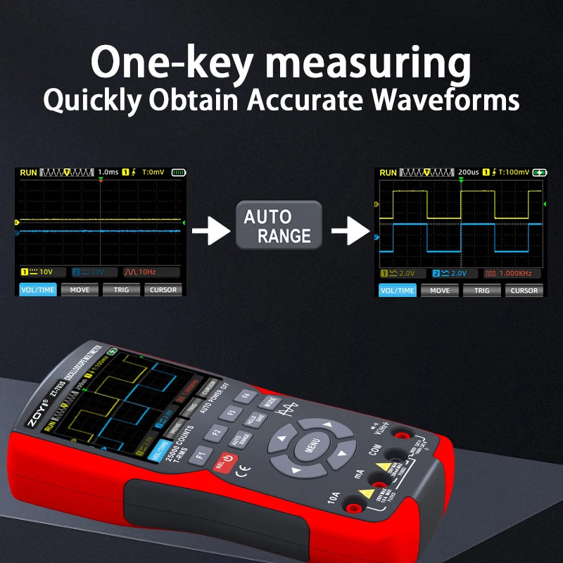 Dual-Channel Oscilloscope Multimeter Signal Generator - High Precision Multi-Instrument