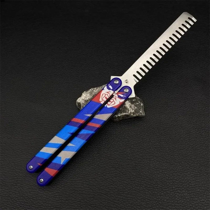 Valorant Yoru's Butterfly Comb Metal Weapon Model - 23cm Gaming Collectible