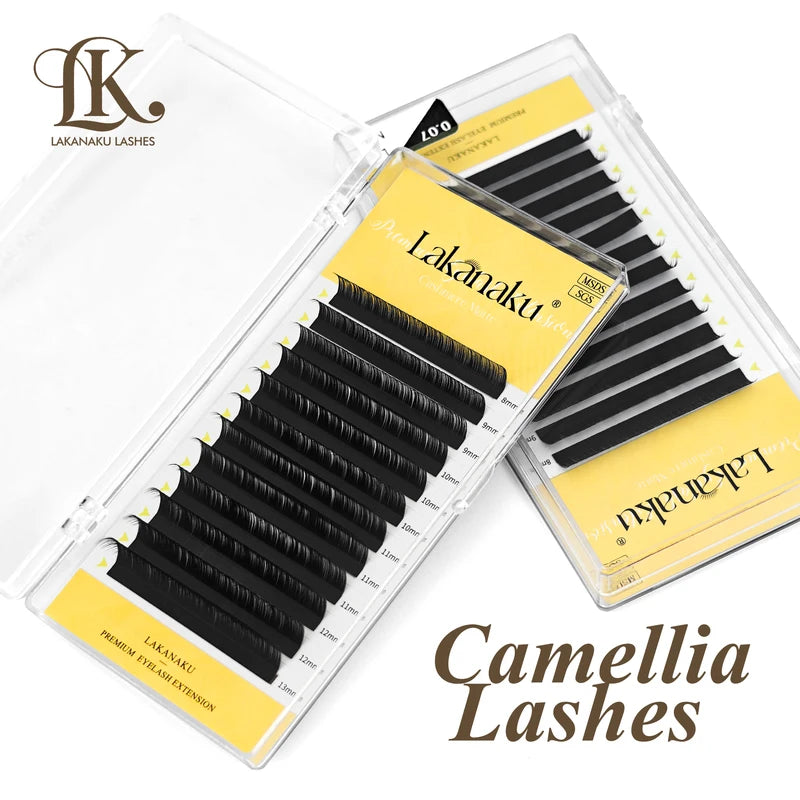 Russian Volume Eyelash Extensions Fluffy Fans with Adhesive - Premade Lash Fans