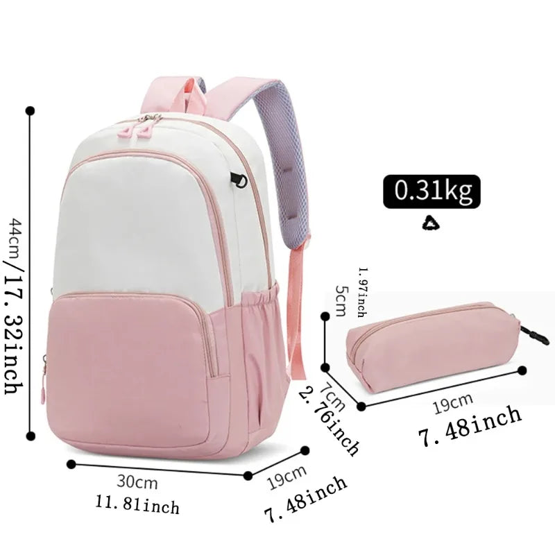 Kids Bookbag with Anime Print - Large Capacity School Backpack for Students